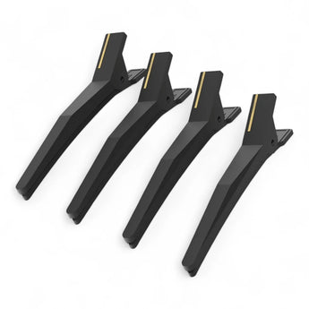 ROVRA Set 4 Stück Silikon Haarclips Schwarz – Produktbild freigestellt