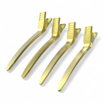 ROVRA Kupfer Haarclips 4er Set Gold – Produktbild freigestellt