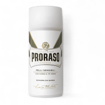 Produktbild von Proraso Rasierschaum Sensitive 300ml auf weißem Hintergrund