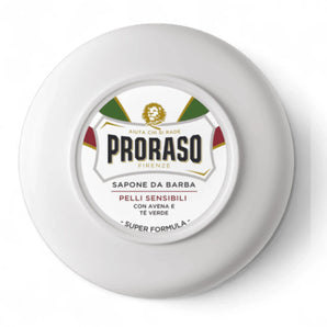 Produktbild von Proraso Rasierseife im Tiegel Sensitive 150ml auf weißem Hintergrund