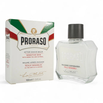Produktbild von Proraso After Shave Balsam Sensitive weiß 100ml auf weißem Hintergrund