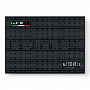 Produktbild von Gamma+ Arbeitsmatte "BARBERHOOD" aus hochwertigem PVC auf weißem Hintergrund