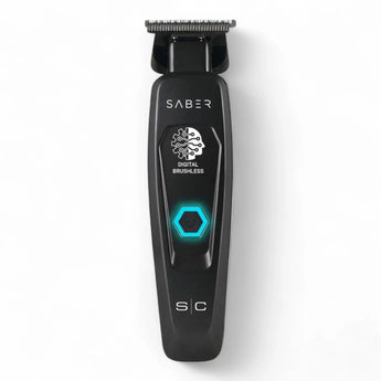 Produktbild von Stylecraft SABER Trimmer Schwarz Professioneller Metalltrimmer mit digitalem bürstenlosen Motor auf weißem Hintergrund