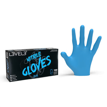 L3VEL3 Nitrilhandschuhe Blau 100 Stück – Produktbild