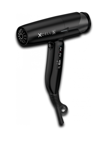 Gamma+ XCELL S Ultraleichter Haartrockner mit digitalem Motor und Ionentechnologie, Matt Schwarz – weitere Ansicht