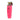 Pinker Haarschneider mit goldfarbener Klinge schräg von vorne