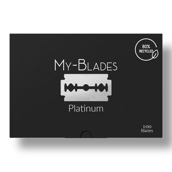 My-Blades Platinum Doppelschneidige Rasierklingen 100 Stück – Produktbild
