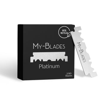 My-Blades Platinum Einschneidige Rasierklingen 100 Stück – Produktbild