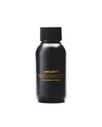 Amighetti Dust Styling Powder 20 g, schwarze Flasche mit goldener Schrift