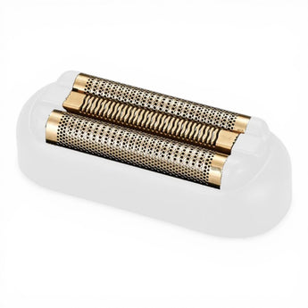 Phullcutz Cocco Impacto White replacement shaver head with gold-titanium foil for precise detailing and sensitive skin.
