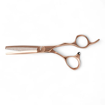 Phullcutz e-kwip Kirei matt-rose 30 Modellierschere mit 30er Effilierklinge und Strasssteinen für präzises Ausdünnen der…