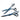 Phullcutz e-kwip+ Neptune Set Schneideschere und Modellierschere in blauem Metallic-Finish für präzises Haareschneiden…