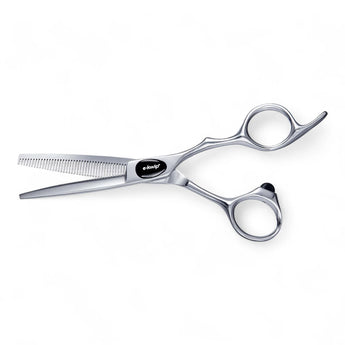 Phullcutz e-kwip+ Primus 40 Modellierschere 5.5 Zoll aus Edelstahl mit gezahnter Klinge für präzises Effilieren und…