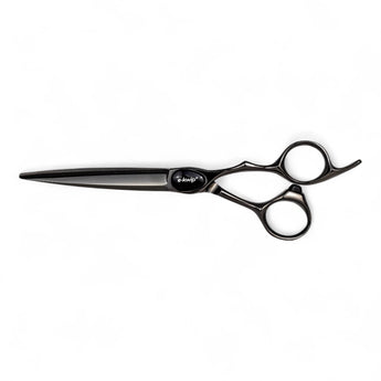 Phullcutz e-kwip+ Primus 60 Black Titanium Haarschere 6.0 in schwarzem Titanfinish für präzise Haarschnitte