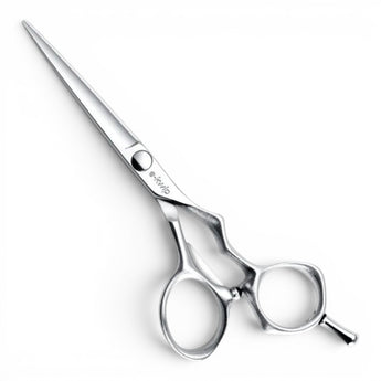 Phullcutz e-kwip Surimu SU 55 Haarschere aus silbernem VG-10 Japanstahl mit ergonomischem 3D-Offset-Griff