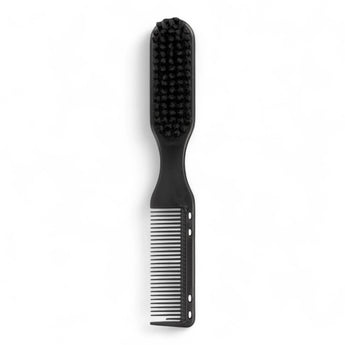 Phullcutz Brush Comb in Schwarz kombiniert eine Fade-Bürste mit einem Kamm für präzise Barber-Haarschnitte
