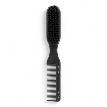 Phullcutz 2-in-1 Fade-Bürste und Styling-Kamm in Schwarz mit ergonomischem Griff für präzise Barber-Haarschnitte