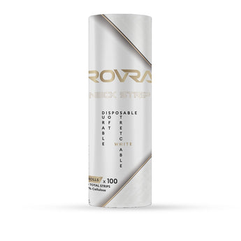 Phullcutz ROVRA weiße Halskrause aus Papier, 5 Rollen, Einweg, wasserdicht, flexibel, für Friseursalons