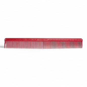 Phullcutz JRL Präziser Schneidekamm J305 in Rot aus hitzebeständigem Kunststoff für saubere Fades, Übergänge und Clipper-over-Comb.