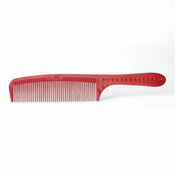 Phullcutz JRL Verblendkamm J201 in Rot aus hitzebeständigem Kunststoff für saubere Übergänge und Blending.