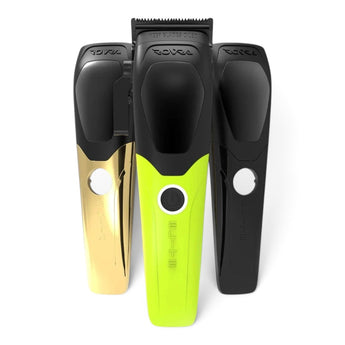 Phullcutz ROVRA Elite Haarschneider mit drei austauschbaren Gehäusen in Gold, Schwarz und Neongrün