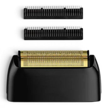 Phullcutz ROVRA Super Cut Folienrasierer Ersatzscherkopf mit goldenen Klingen und schwarzem Gehäuse