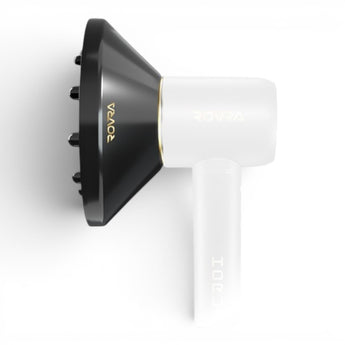 Phullcutz ROVRA Horus Extra Diffuser in Schwarz, für mehr Volumen und Frizz-Kontrolle bei Locken und Wellen.
