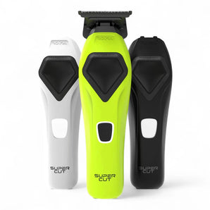 Phullcutz ROVRA Super Cut Trimmer Set in Weiss, Neongelb und Schwarz mit T-WIDE Klinge und ergonomischem Design