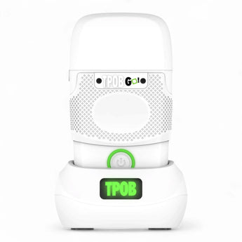 Phullcutz TPOB PRO Go! Foil Shaver Whiteout Edition in Weiß mit Ladestation und leuchtendem LED-Ring