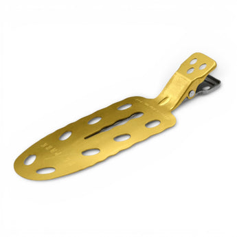 Phullcutz Y.S. Park No Mark Clip in Gold aus robustem Metall mit Perforierung für professionelles Haarstyling