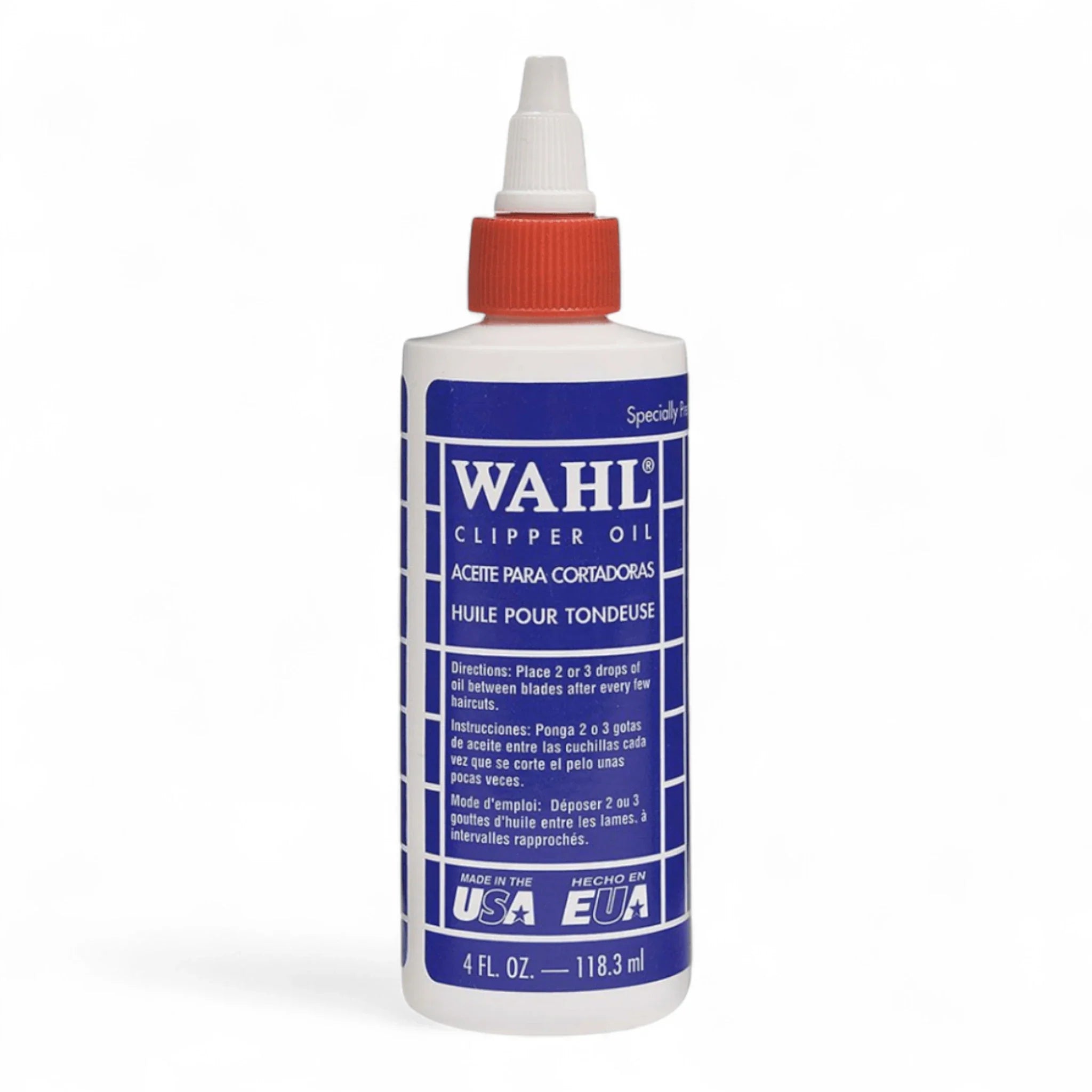 Produktbild von Wahl Professional Spezial Schneidsatzöl 118ml auf weißem Hintergrund