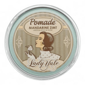 Produktbild von Fettkopp Pomade Lady Yule Mandarine Zimt 51g auf weißem Hintergrund