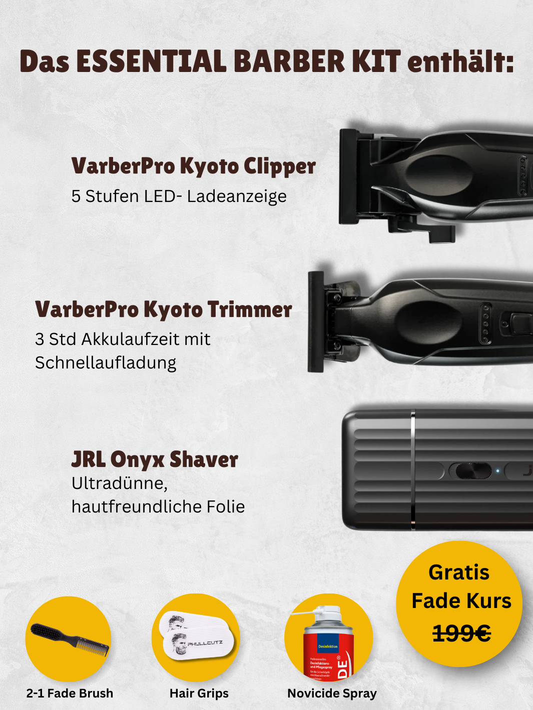 ESSENTIAL BARBER KIT