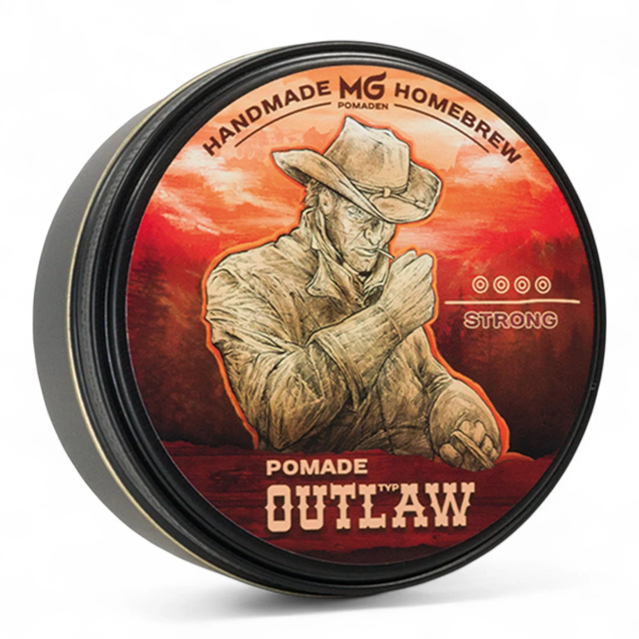 Produktbild von MG Pomaden Outlaw Strong 110ml auf weißem Hintergrund