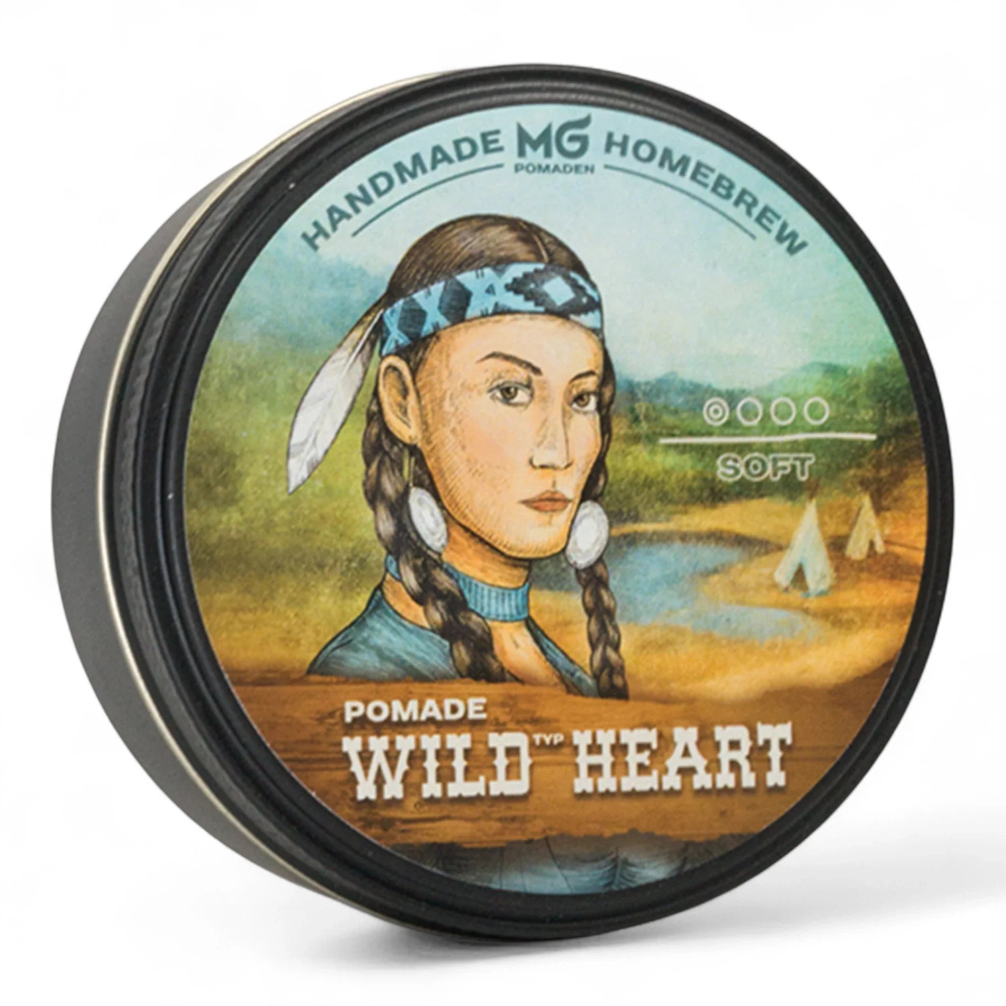 Produktbild von MG Pomaden Wild Heart Soft 110ml auf weißem Hintergrund