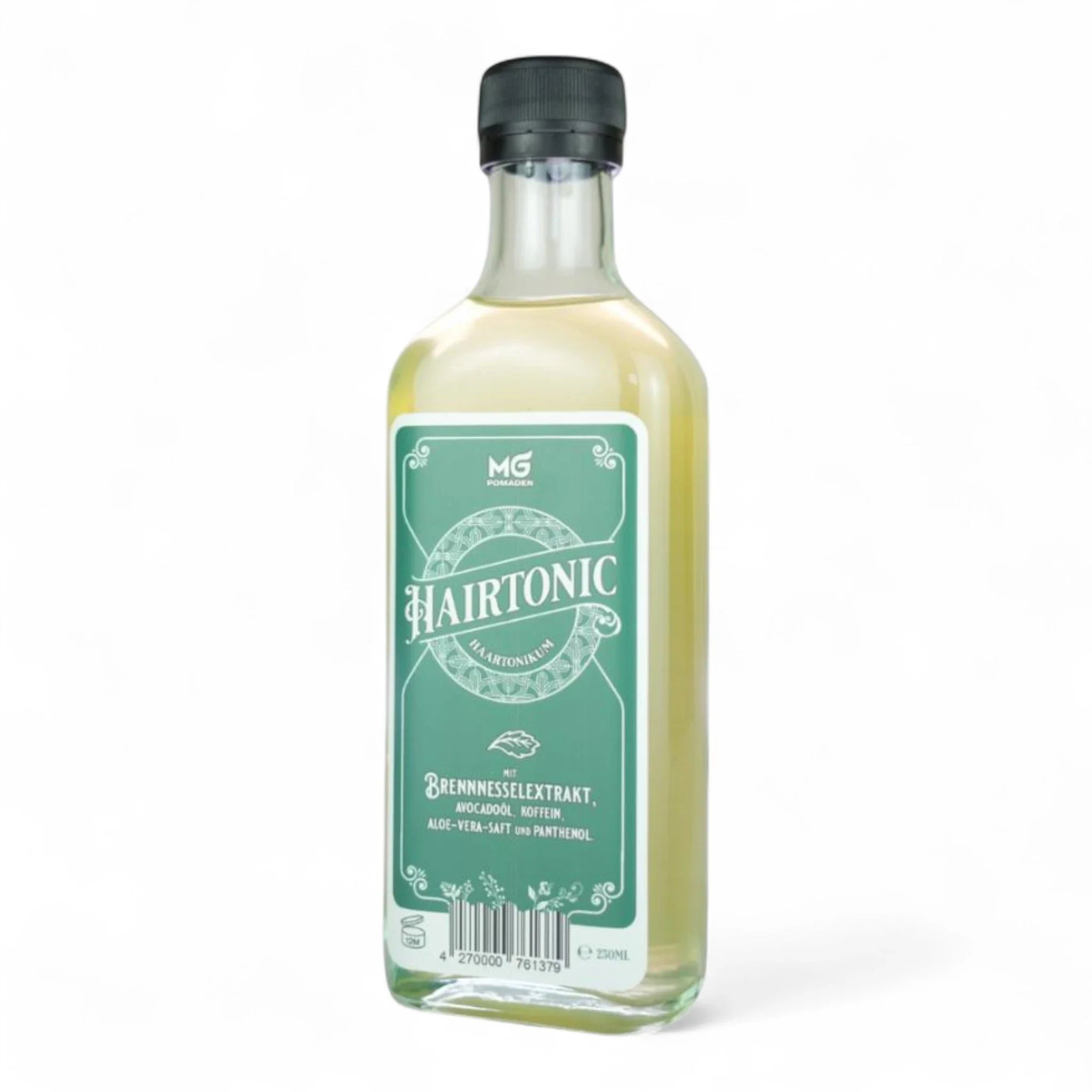 Produktbild von MG Pomaden Hair Tonic auf weißem Hintergrund