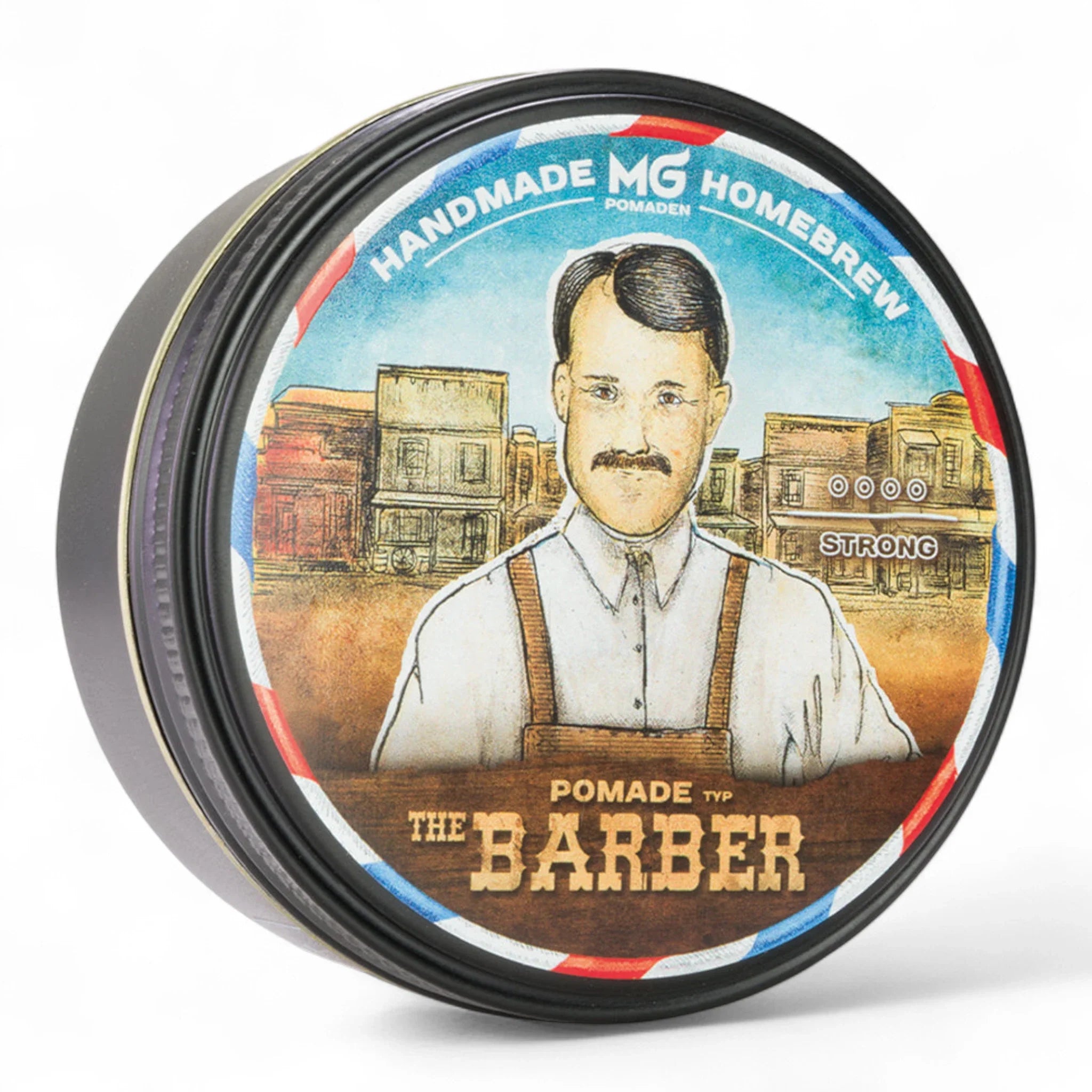 Produktbild von MG Pomaden THE BARBER 110ml auf weißem Hintergrund