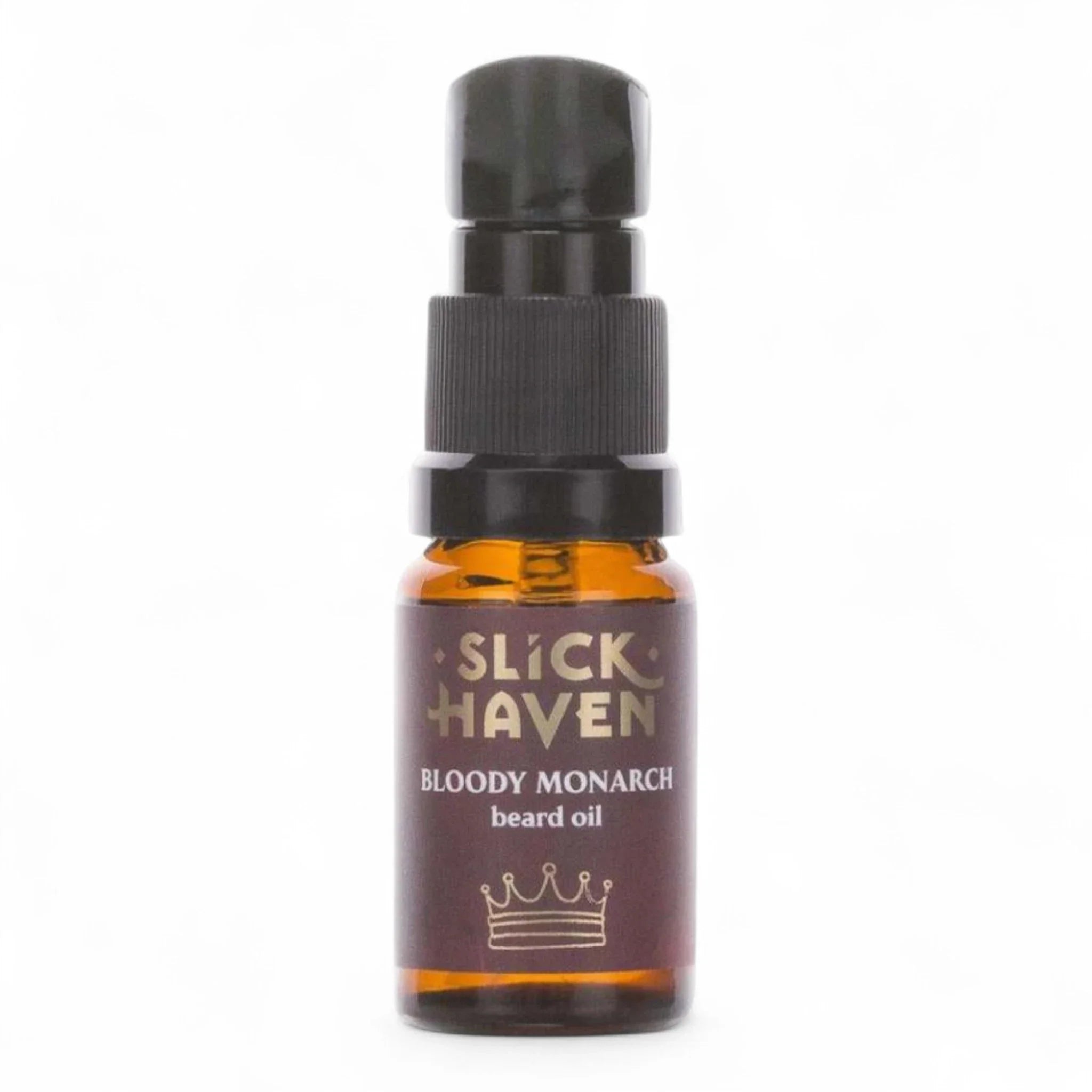 Produktbild von Slickhaven Bartöl Bloody Monarch 10ml auf weißem Hintergrund