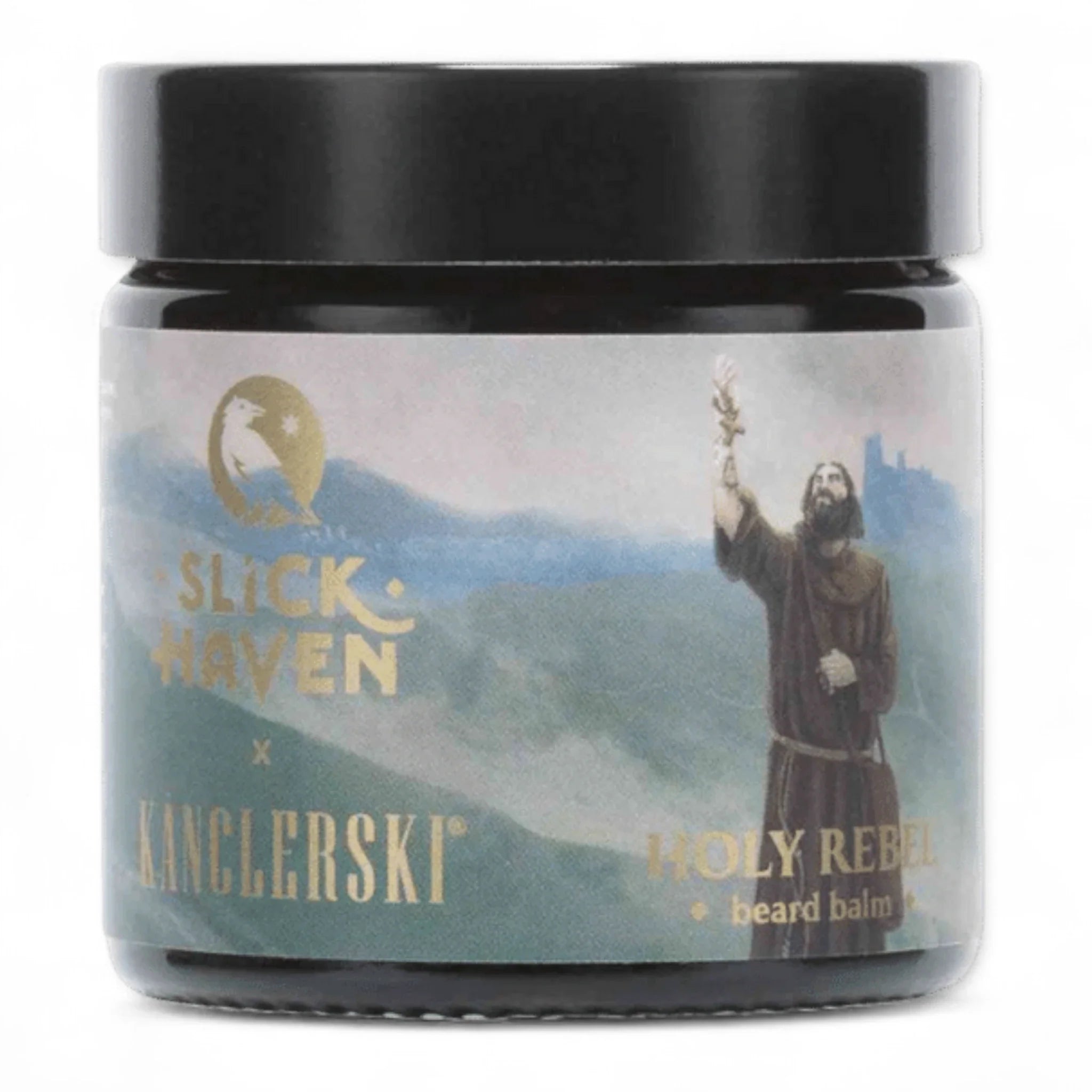 Produktbild von Slickhaven Bartbalsam Holy Rebel 60ml auf weißem Hintergrund