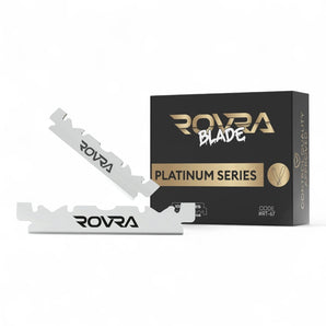 ROVRA Platinum Half Blades 100 Stück – Produktbild freigestellt