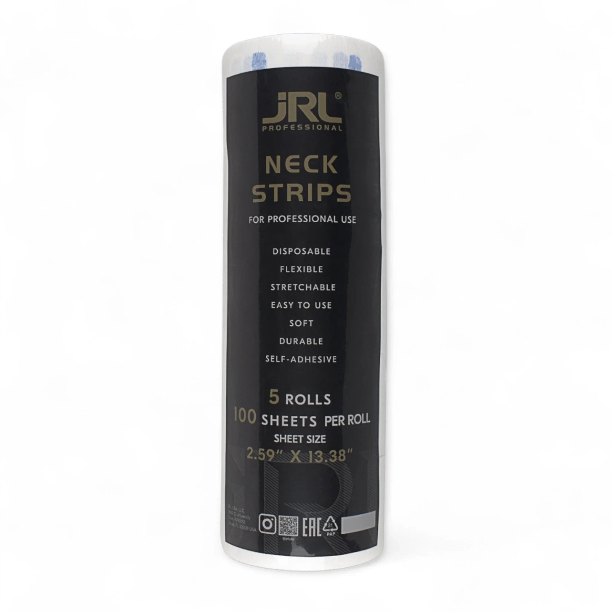 Produktbild von JRL Halskrause 1 Rolle 5x100 Streifen weiß auf weißem Hintergrund