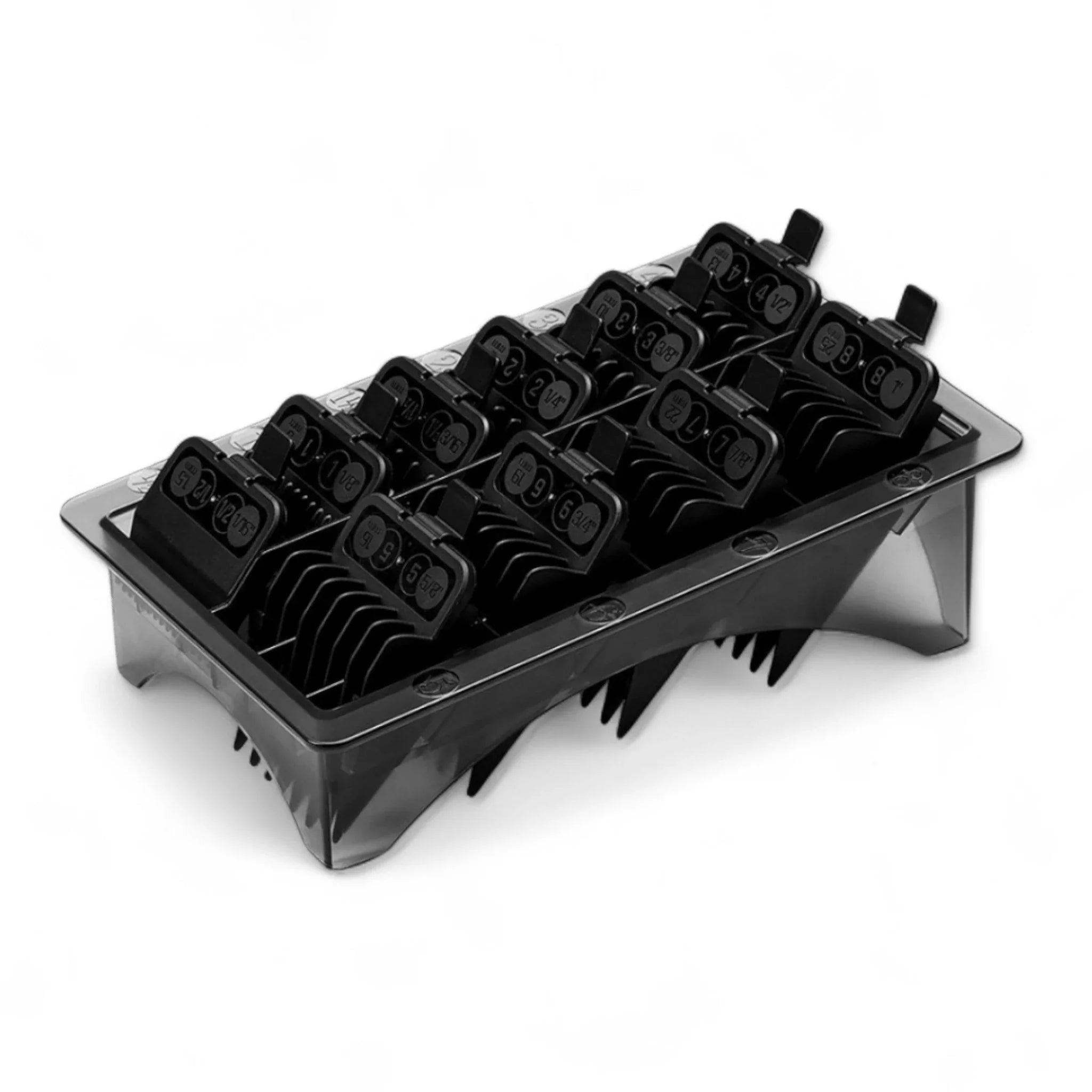 Produktbild von JRL Aufsteckkamm Clipper Guard Set 10 Teilig auf weißem Hintergrund