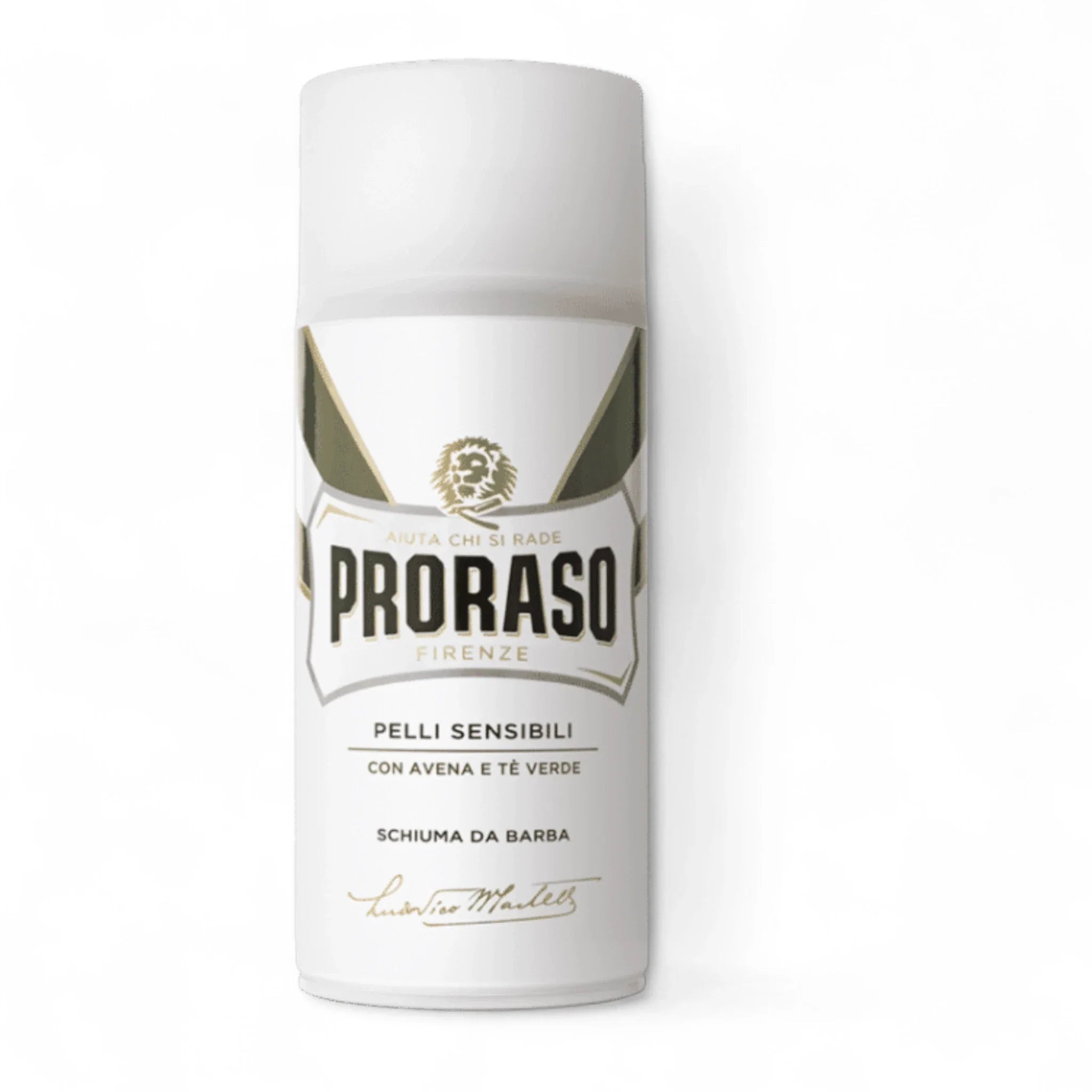 Produktbild von Proraso Rasierschaum Sensitive 300ml auf weißem Hintergrund