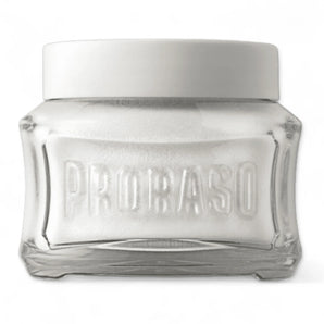 Produktbild von Proraso Pre Shave Creme Sensitive 100ml auf weißem Hintergrund
