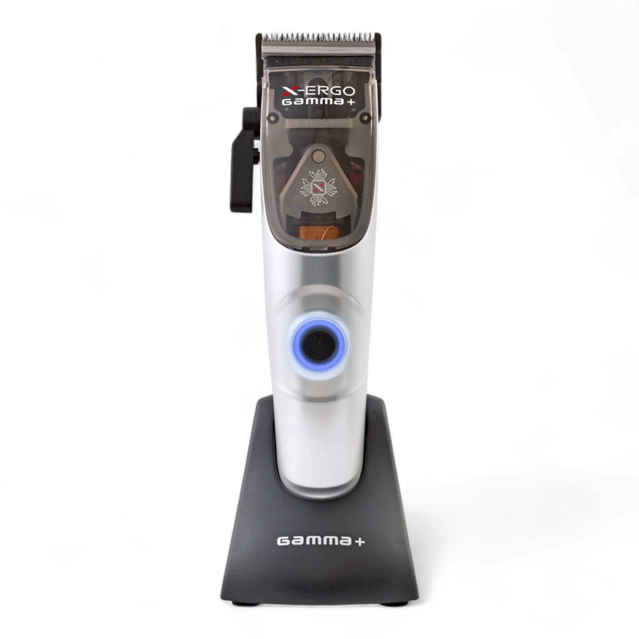 Produktbild von Gamma+ X-Ergo Clipper Professioneller modularer Haarschneider mit Magnetmotor auf weißem Hintergrund