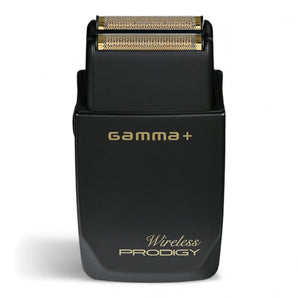 Produktbild von Gamma+ Wireless Prodigy Hochleistungsrasierer mit kabelloser Aufladung auf weißem Hintergrund