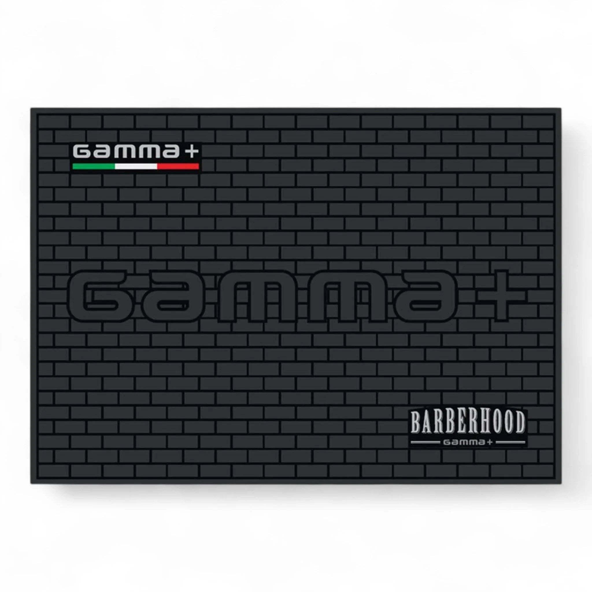 Produktbild von Gamma+ Arbeitsmatte "BARBERHOOD" aus hochwertigem PVC auf weißem Hintergrund