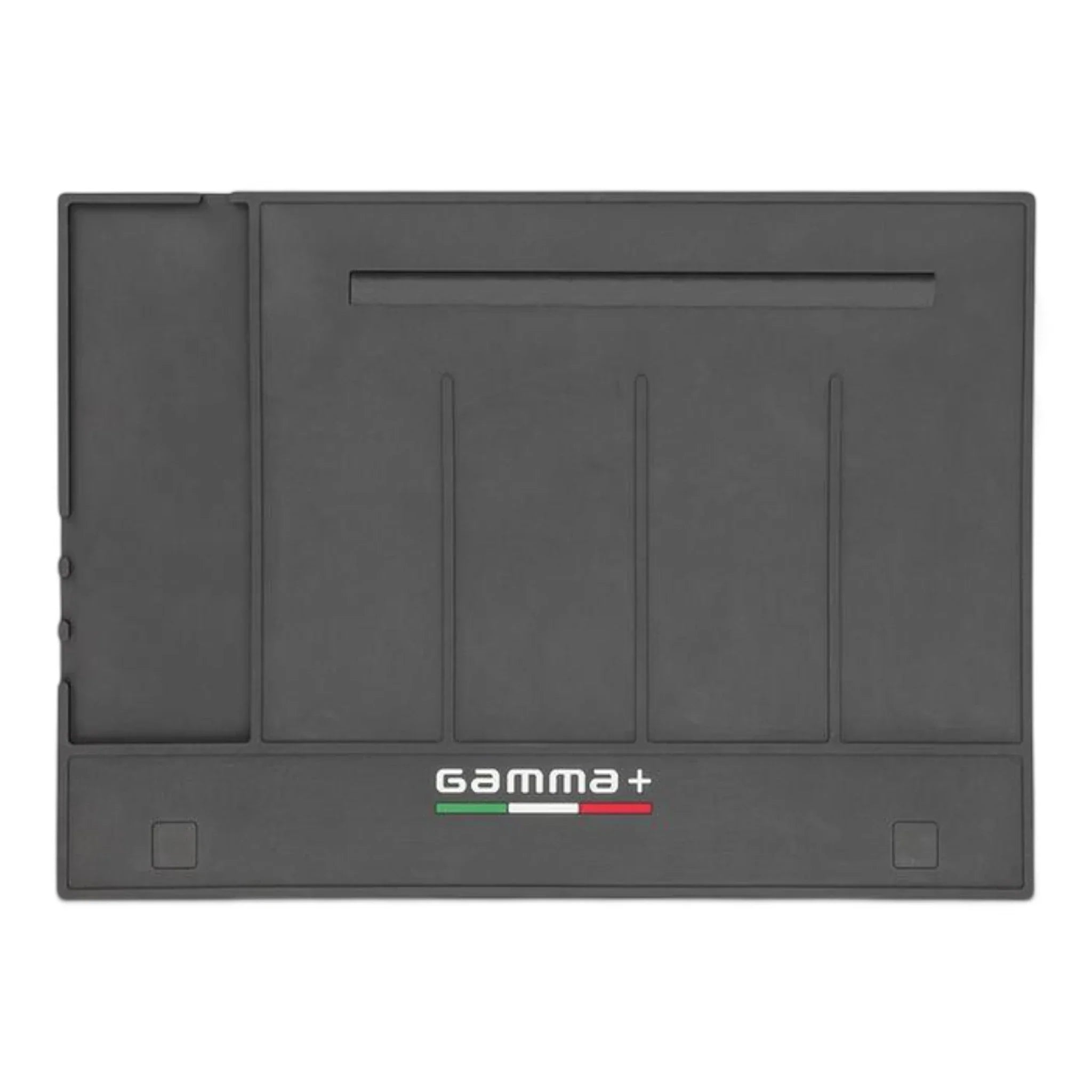 Produktbild von Gamma+ Magnetische Friseurmatte und Stationsorganisator auf weißem Hintergrund