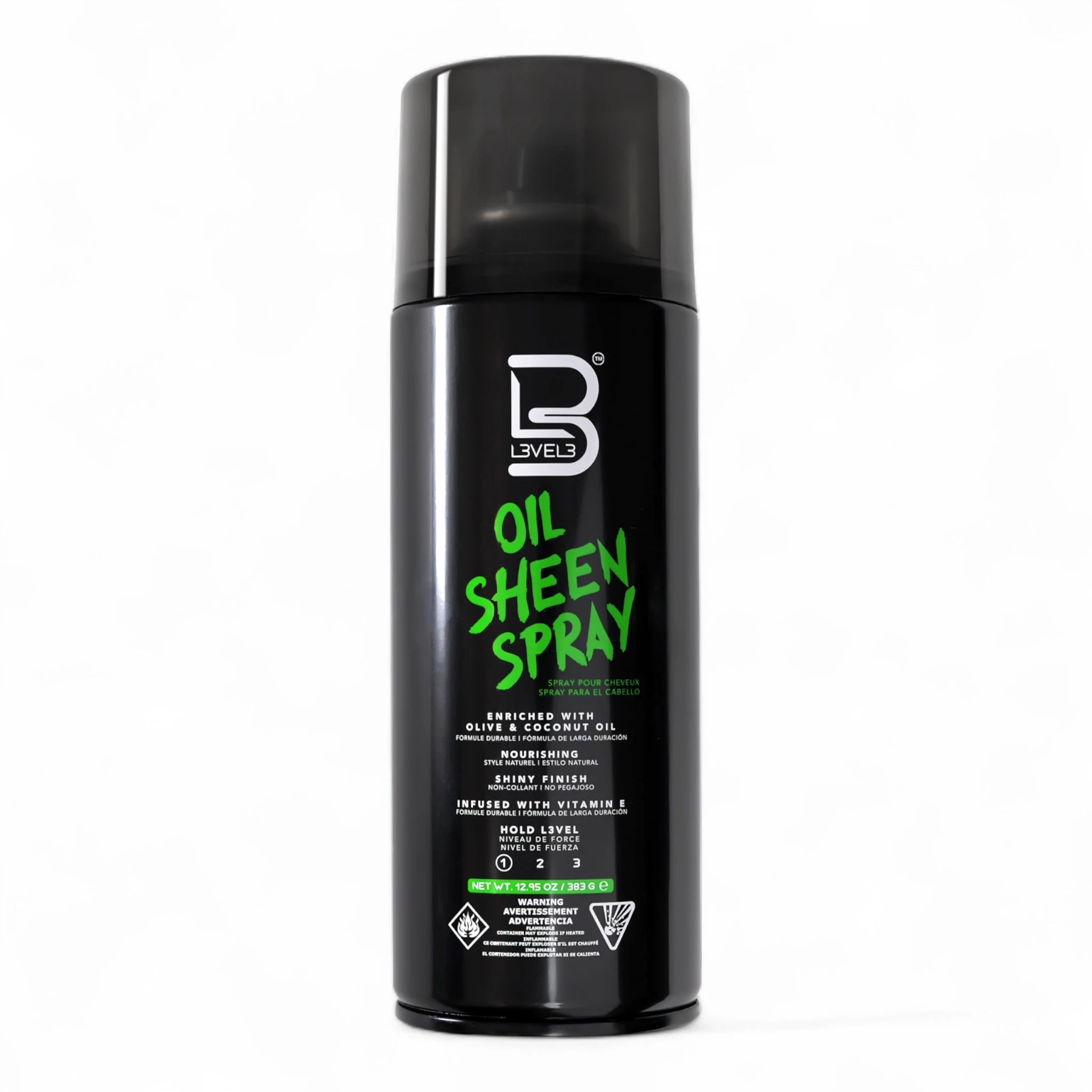L3VEL3 Oil Sheen Spray 383 g
Nicht fettendes Glanzspray für alle Haartypen