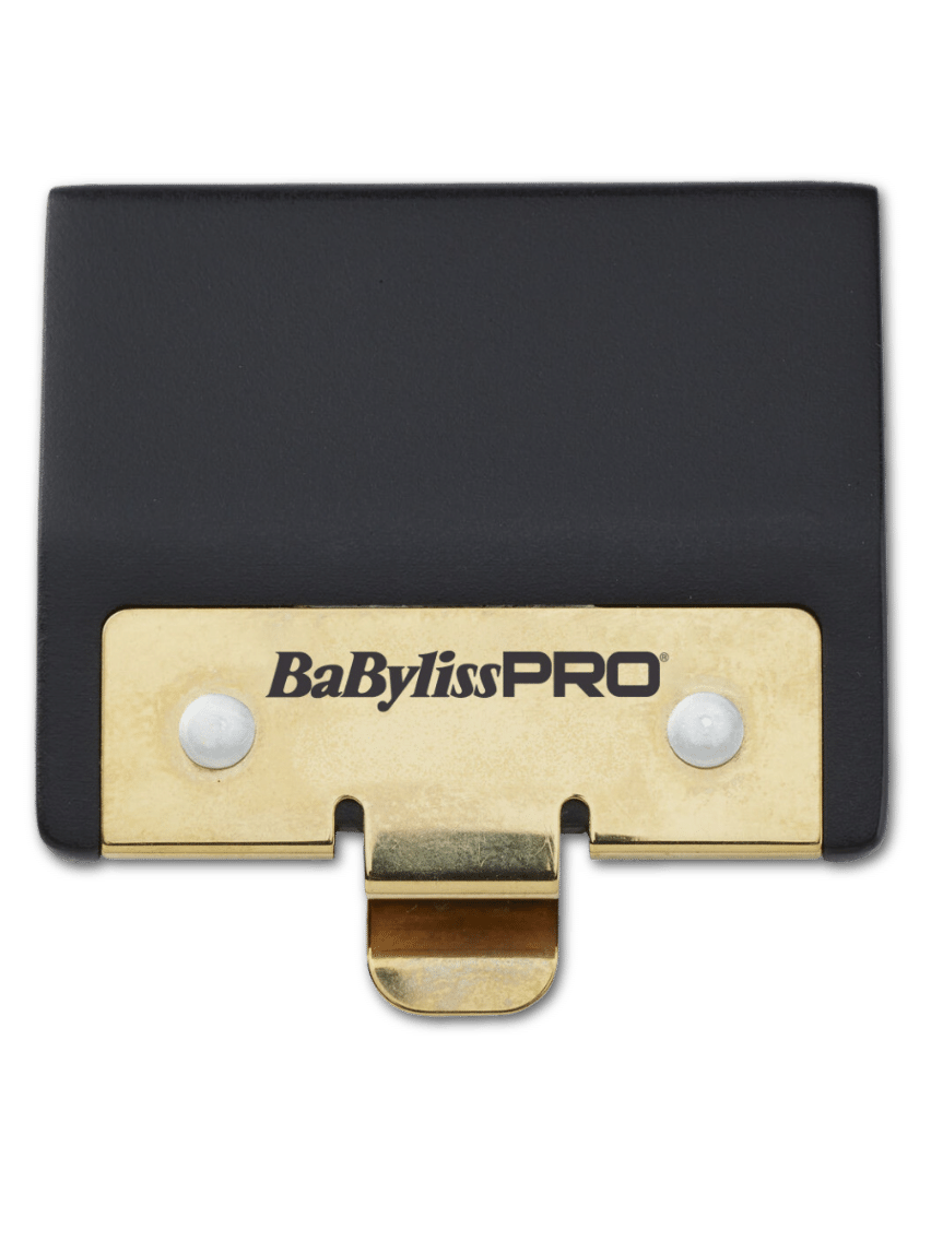 BaByliss PRO 4Artists Premium Blade Clipper Cover in elegantem Schwarz mit goldfarbenem Logo, verfügbar bei Phullcutz, ideal zum Schutz hochwertiger Haarschneidemaschinen.